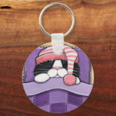 Porte-clés Tête couchée - Porte - clé de chat (Recto)