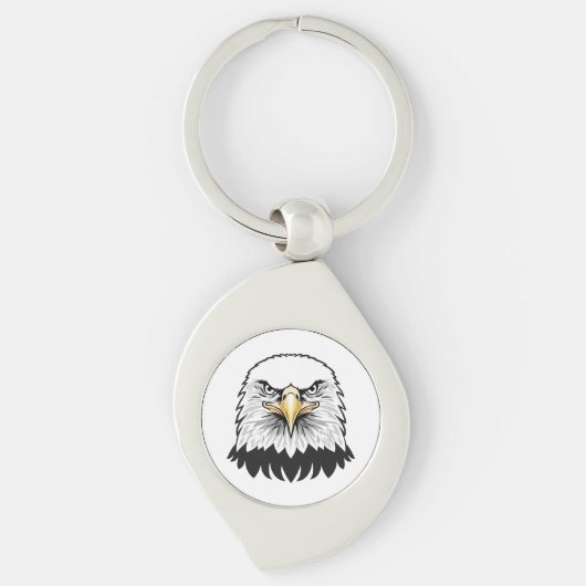 Porte-clés Tête d'aigle américain (Devant)