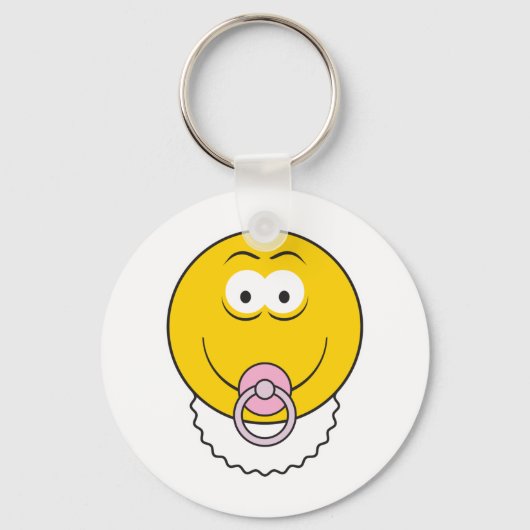 Porte-clés Tête de Bébé Fille (Recto)