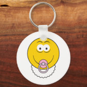 Porte-clés Tête de Bébé Fille (Recto)