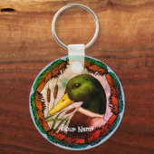 Porte-clés Tête de canard colvert  (Recto)