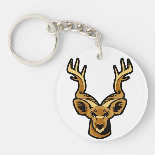 Porte-clés tête de cerf (Devant)