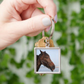 Porte-clés Tête de cheval Brown (main)