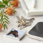 Porte-clés Tête de cheval Brown (Côté)