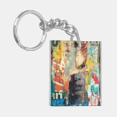 Porte-clés Tête de collage (Devant gauche)