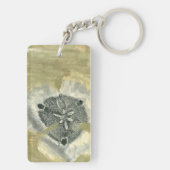 Porte-clés Tête de fleurs Abstraite de texture laquée (Dos)