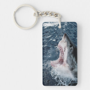 Porte-clés Tête de grand requin blanc