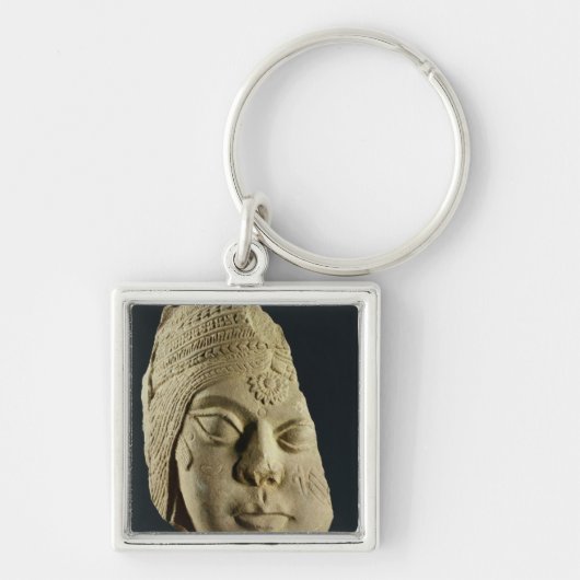 Porte-clés Tête de grès rouge de Yakshi, Bharhut, 2ème siècle (Devant)