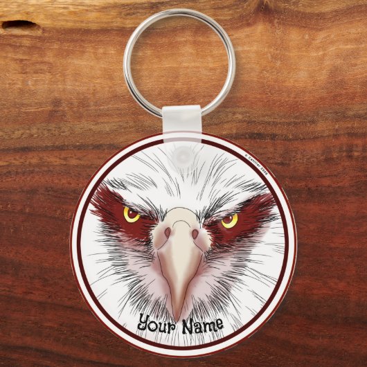 Porte-clés Tête de l'aigle américain (Recto)