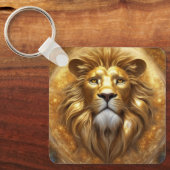 Porte-clés Tête de lion doré superbe (Recto)