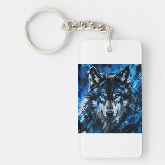 Porte-clés Tête de loup (Devant)