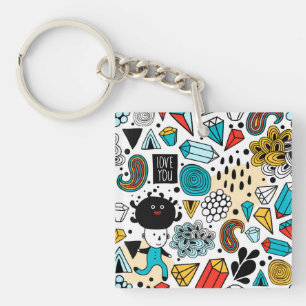 Porte-clés Tête folle