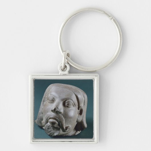 Porte-clés Tête polie de grès d'un étranger, Sarnath, 3ème (Devant)