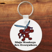 Porte-clés Tête rouge Ninja (Recto)