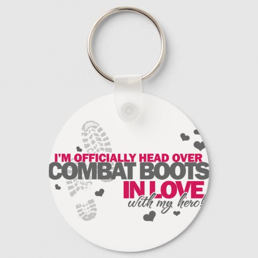 Porte-clés Tête sur les bottes de combat (Recto)