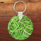 Porte-clés Têtes de haricots verts ! (Recto)