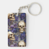 Porte-clés Tétricas calaveras de toques dorados (Dos)