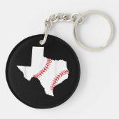Porte-clés Texas Baseball État drôle Texas Baseball (Dos)