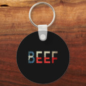 Porte-clés Texas Beef Le cœur du barbecue  (Recto)