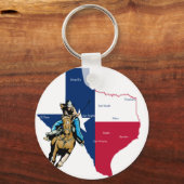 Porte-clés Texas Cowgirl (Recto)