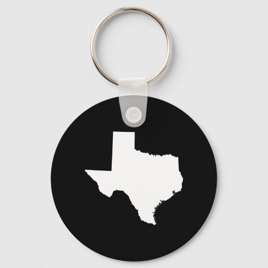 Porte-clés Texas en blanc et noir (Recto)