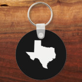Porte-clés Texas en blanc et noir (Recto)