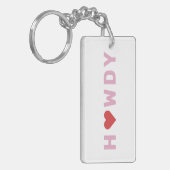 Porte-clés Texas Howdy Heart (Devant gauche)