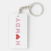 Porte-clés Texas Howdy Heart (Dos)