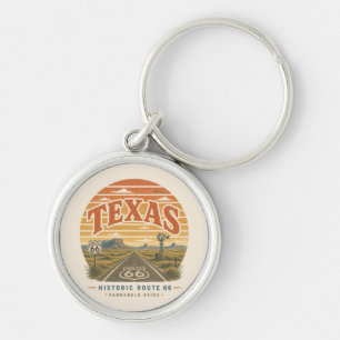 Porte-clés Texas Route 66 Panhandle Road Trip Souvenir