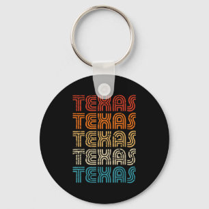 Porte-clés Texas State Country Rétro Vintage Pour Hommes Femm
