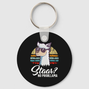 Porte-clés Texas State Test Day Llama Alpaca pour les étudian
