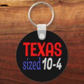Porte-clés Texas taille 10-4 LettreKenny (Recto)