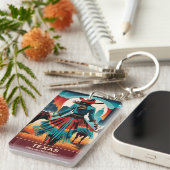 Porte-clés Texas Travel : là où commence l'Ouest (Devant droit)