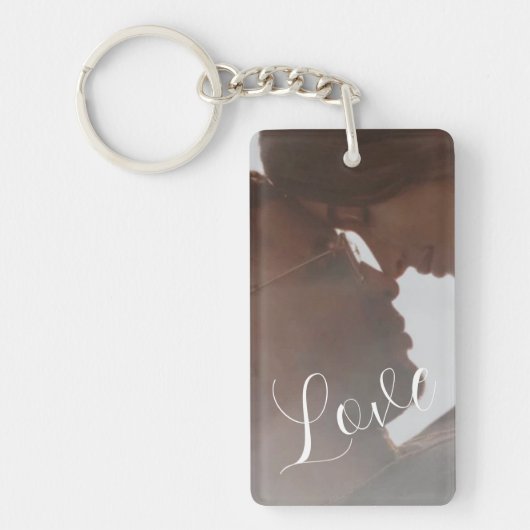 Porte-clés Text Photo and personalised photo collage keychain (Devant)