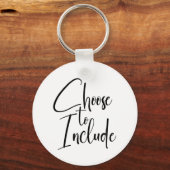 Porte-clés Texte "Choisir d'inclure" (Verso)