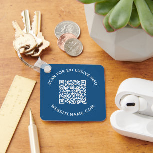 Porte-clés Texte de code QR personnalisé Cadeaux d'entreprise
