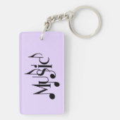 Porte-clés Texte de musique (Dos)