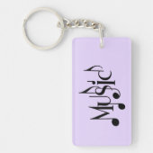 Porte-clés Texte de musique (Devant)