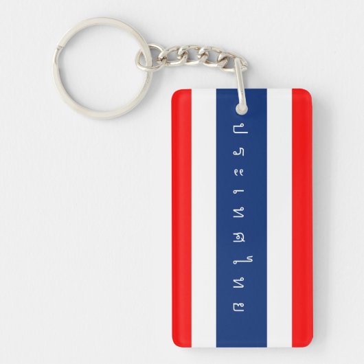 Porte-clés Texte de nom de symbole de nation de drapeau de (Devant)