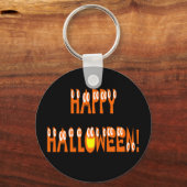 Porte-clés Texte de squash d'Halloween (Recto)