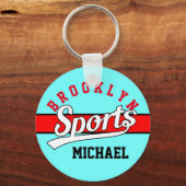 Porte-clés Texte Design : SPORTS white + your own text & idea (Recto)