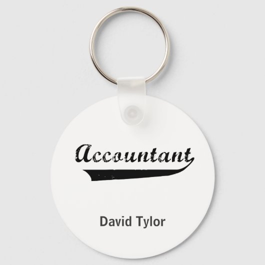 Porte-clés Texte du Accountant Sports Style (Recto)