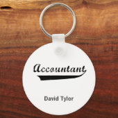 Porte-clés Texte du Accountant Sports Style (Recto)