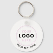 Porte-clés Texte du logo simple QR (Recto)