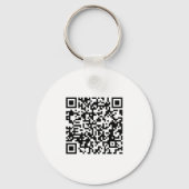 Porte-clés Texte du logo simple QR (Verso)