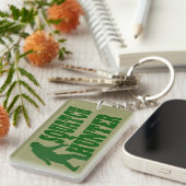 Porte-clés Texte du slogan vert parti (Devant droit)