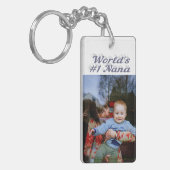 Porte-clés Texte gris photo de Nana (Devant gauche)