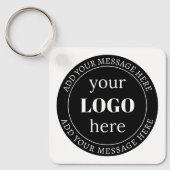 Porte-clés Texte modifiable & Votre logo ou autre conception (Recto)