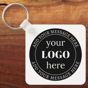Porte-clés Texte modifiable & Votre logo ou autre conception