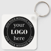 Porte-clés Texte modifiable & Votre logo ou autre conception (Dos)
